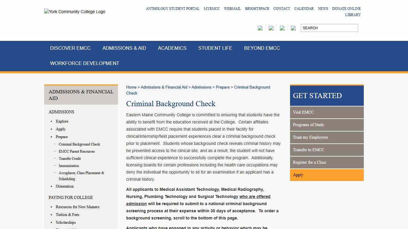 » Criminal Background Check